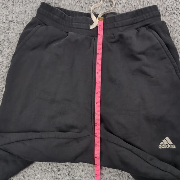 Adidas Pants Adult Medium Black Tapered Leg Athleisure Sweatpants Gym Training - Picture 6 of 8